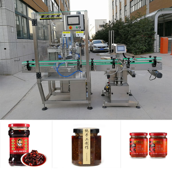 >辣椒酱灌装机机械设备-全自动辣椒酱灌装机生产线