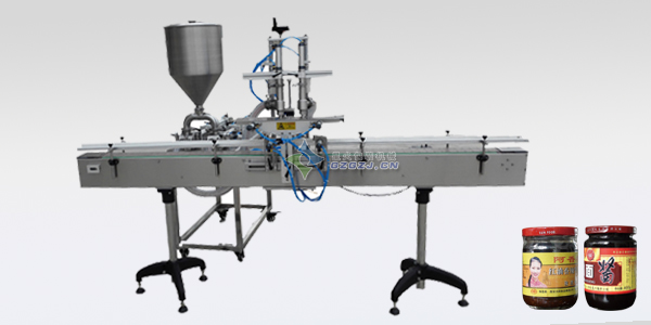 双头自动瓶装辣椒酱灌装机