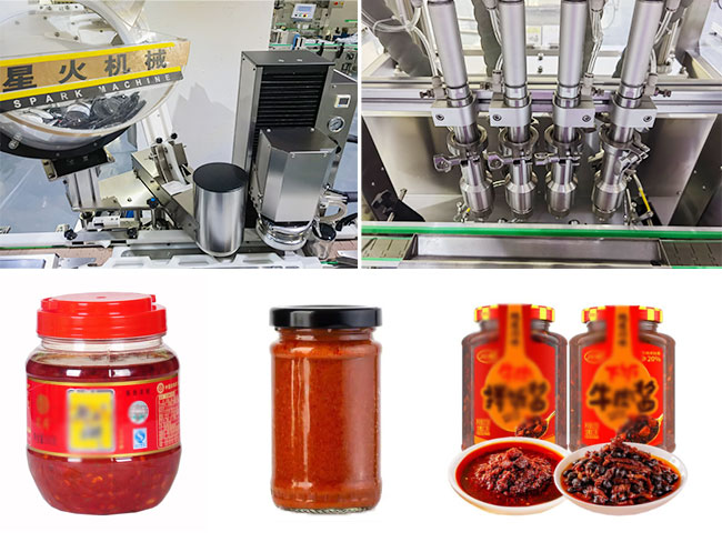 整套辣椒酱自动灌装机