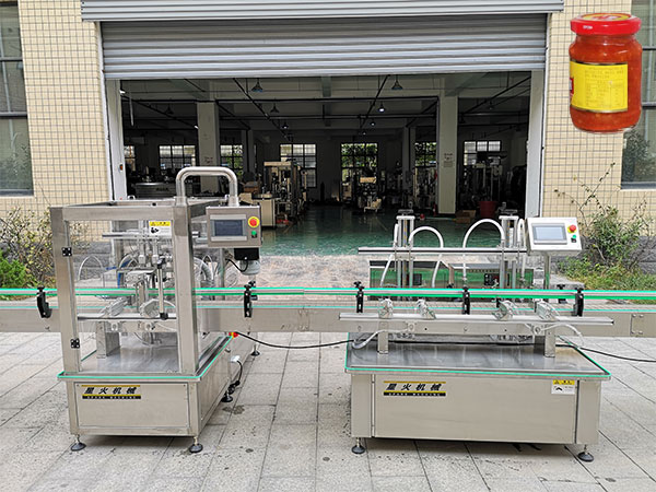 双头辣椒酱灌装加汁生产线